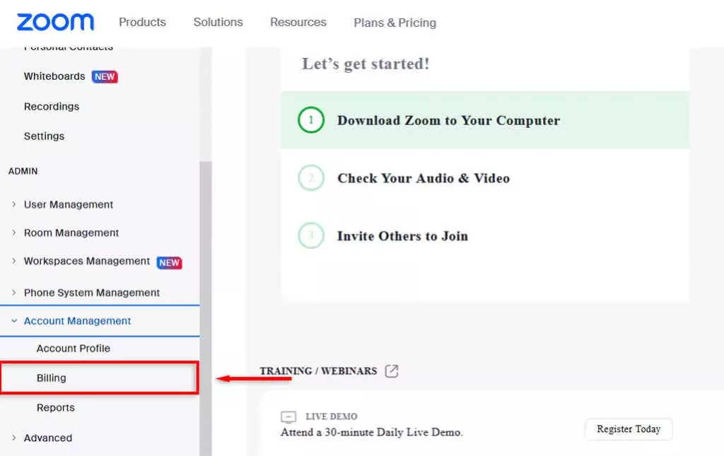 cách hủy-thu phóng-đăng ký-4-nén - Mẹo kỹ thuật trực tuyến Cách hủy đăng ký Zoom Pro trên web hình ảnh 3