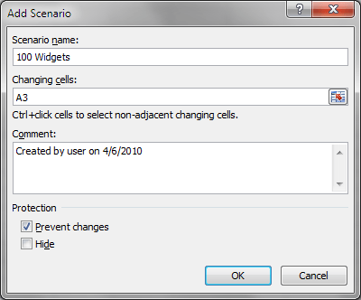 3 - ExcelWhatIfAnalysisAddScenario - Người đam mê bộ phận trợ giúp Cách sử dụng phân tích What-If của Excel hình 3