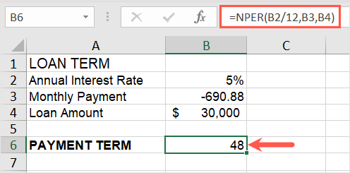 cách tính khoản vay trong microsoft-excel-mẫu-và-công thức-11-nén - Help Desk Geek Cách tính khoản vay trong Microsoft Excel (Mẫu và công thức) hình 12