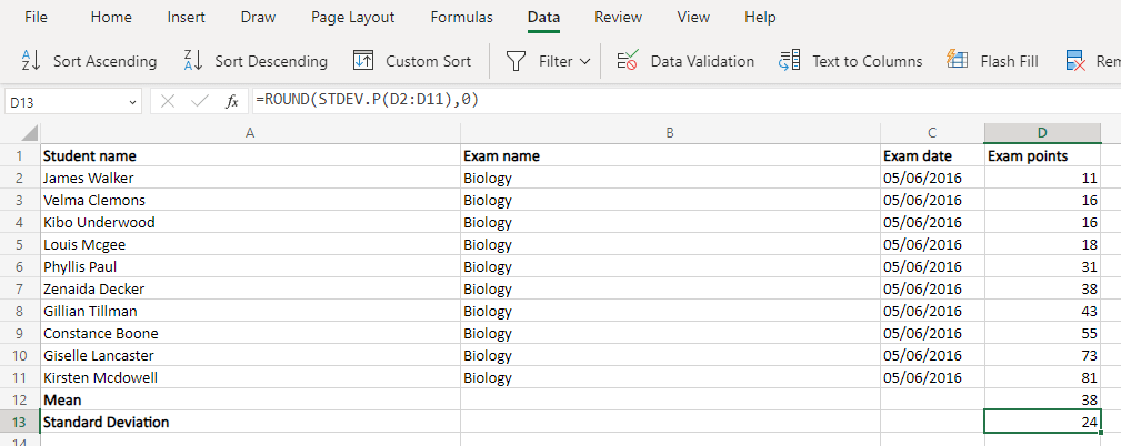 cách tạo một-chuông-đường cong-biểu đồ-in-microsoft-excel-4-nén - Help Desk Geek Cách tạo biểu đồ đường cong hình chuông trong Microsoft Excel hình 4