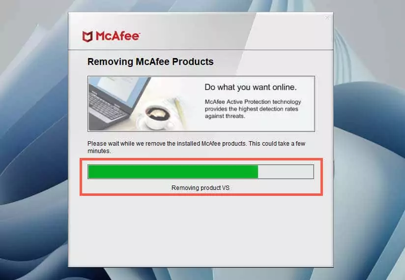 cách hoàn toàn gỡ cài đặt và xóa-mcafee-khỏi-windows-11-12-nén - Help Desk Geek Cách gỡ cài đặt và xóa hoàn toàn McAfee khỏi Windows 11 hình 12