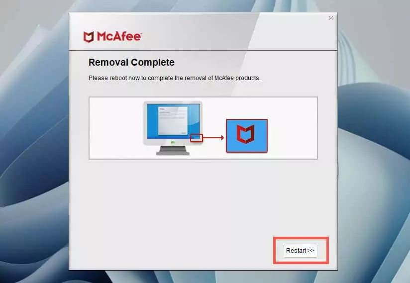 cách hoàn toàn gỡ cài đặt và xóa-mcafee-khỏi-windows-11-13-nén - Help Desk Geek Cách gỡ cài đặt và xóa hoàn toàn McAfee khỏi Windows 11 hình 13