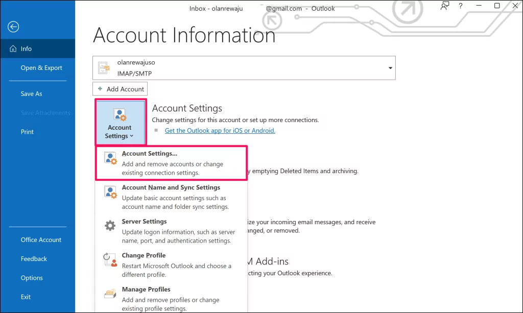 cách xóa hoặc xóa tài khoản email khỏi Outlook-3 được nén - Help Desk Geek Cách xóa hoặc xóa tài khoản email khỏi Outlook hình ảnh 3