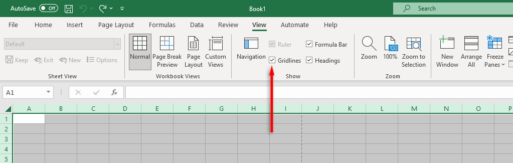 cách loại bỏ các dòng chấm trong microsoft-excel-8 được nén - Bộ phận trợ giúp Geek Cách loại bỏ các đường chấm trong Microsoft Excel hình 8