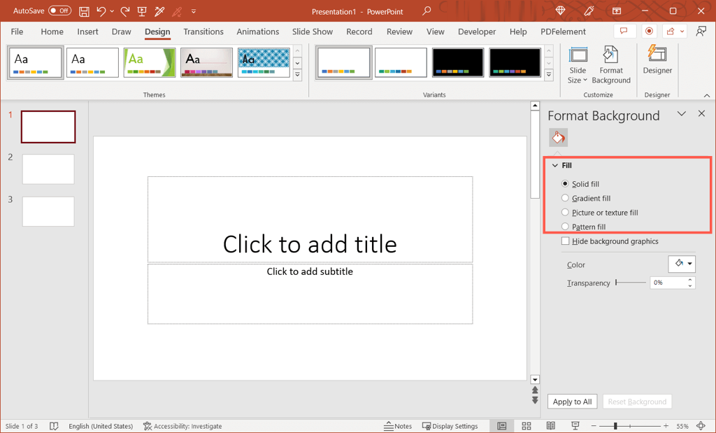 cách thay đổi nền trong Microsoft-powerpoint-2 được nén - Help Desk Geek Cách thay đổi nền trong Microsoft PowerPoint hình 2