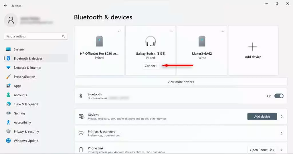 cách bật bluetooth trong windows-11-6 được nén - Help Desk Geek Cách bật Bluetooth trên Windows 11 hình 6