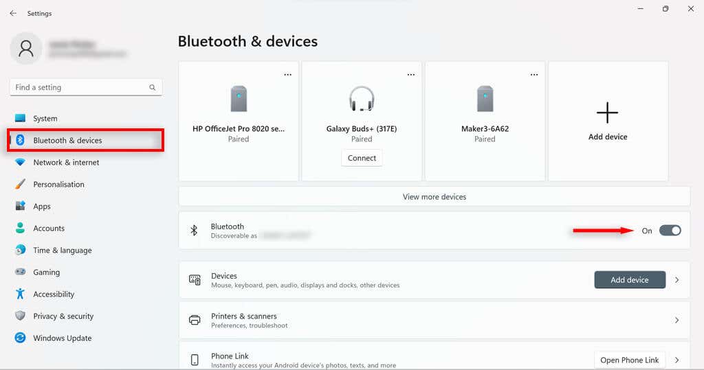 cách bật bluetooth trong windows-11-5 được nén - Help Desk Geek Cách bật Bluetooth trên Windows 11 hình 5