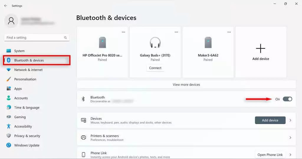 cách bật bluetooth trong windows-11-5 được nén - Help Desk Geek Cách bật Bluetooth trên Windows 11 hình 5