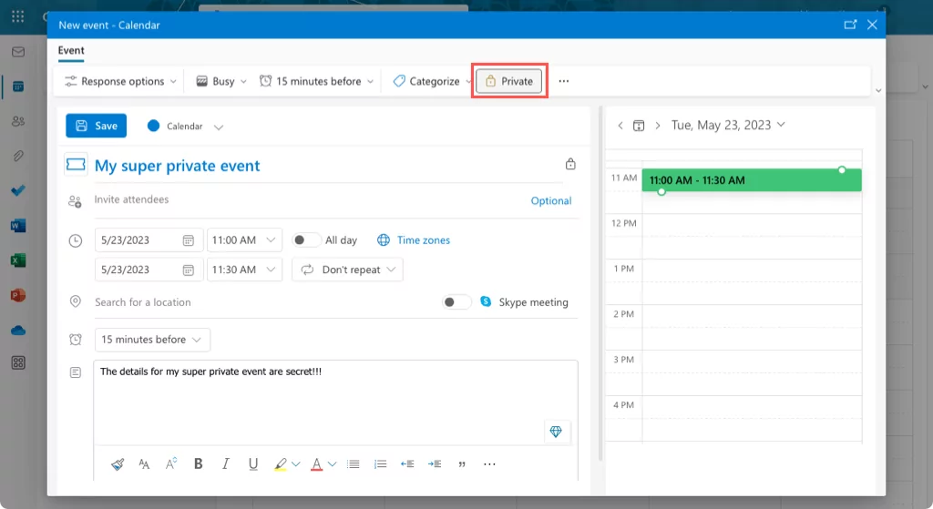 cách ẩn-lịch-chi tiết-trong-microsoft-outlook-7-nén - Help Desk Geek Cách ẩn chi tiết lịch trong Microsoft Outlook hình 8