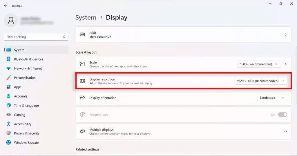 hdg-how-to-change-the-screen-độ phân giải-in-windows-11-3-nén - Help Desk Geek Cách thay đổi độ phân giải màn hình Windows 11 hình 3