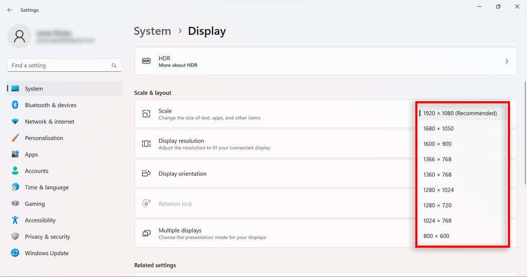hdg-how-to-change-the-screen-độ phân giải-in-windows-11-4-nén - Help Desk Geek Cách thay đổi độ phân giải màn hình Windows 11 hình 4