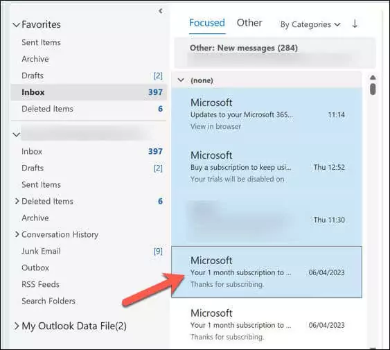 cách xóa-nhiều-email-in-microsoft-outlook-3-nén - Help Desk Geek Cách xóa nhiều email trong Microsoft Outlook hình 3
