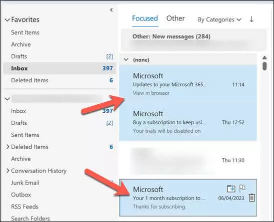cách xóa-nhiều-email-in-microsoft-outlook-5-nén - Help Desk Geek Cách xóa nhiều email trong Microsoft Outlook hình 5