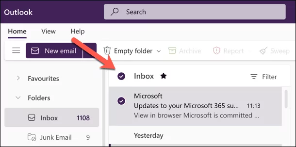 cách xóa-nhiều-email-in-microsoft-outlook-13-nén - Bộ phận trợ giúp Geek Cách xóa nhiều email trong Microsoft Outlook hình 13
