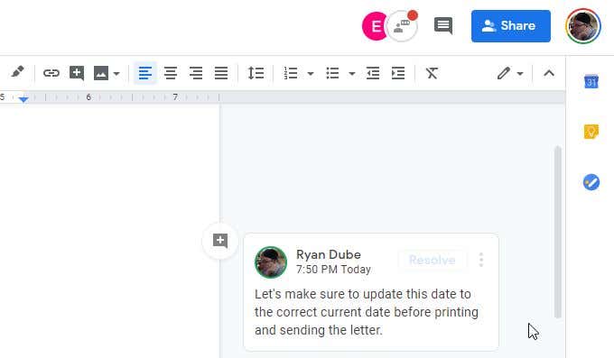 bình luận mới - Help Desk Geek Cách Trò chuyện trên Google Tài liệu giúp bạn cộng tác trên Tài liệu hình ảnh 5