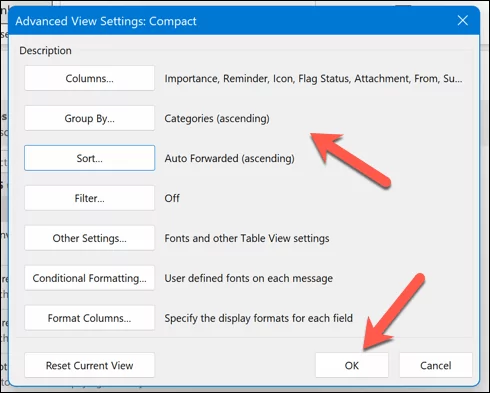Cách thay đổi và tùy chỉnh chế độ xem của Microsoft Outlook 1 Cách thay đổi và tùy chỉnh chế độ xem của Microsoft Outlook hình ảnh 4