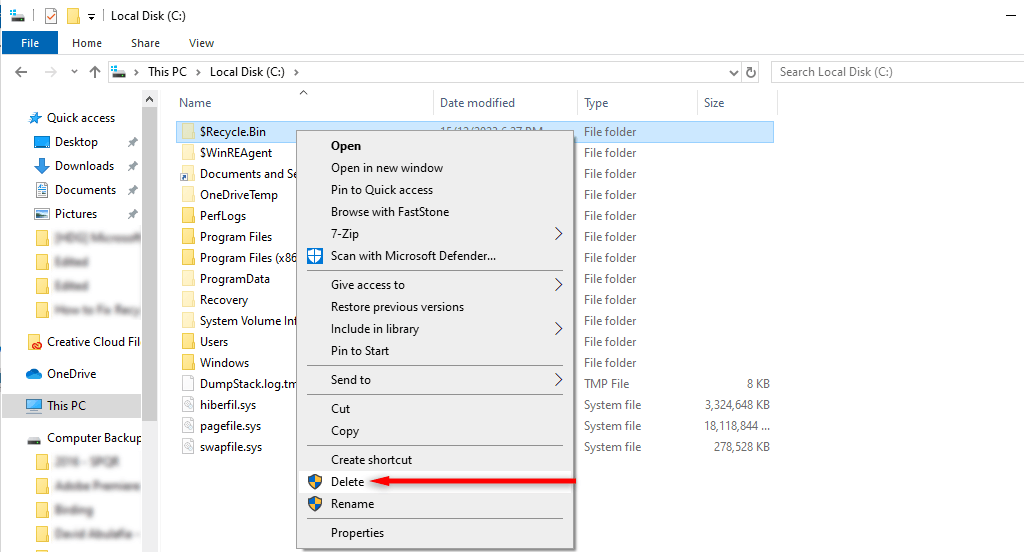 cách sửa lỗi tái chế-bin-on-c-is-corrupted-error-on-windows-10-11-11-nén - Help Desk Geek Làm thế nào để khắc phục "Thùng rác trên C: bị hỏng" trong hình ảnh Windows 11