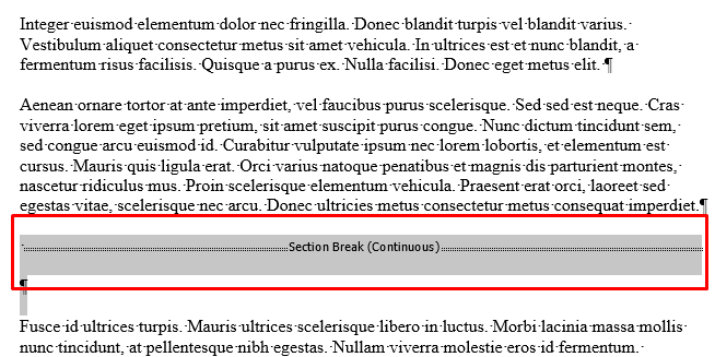cách xóa-phần-breaks-in-microsoft-word-7-nén - Bộ phận trợ giúp Geek Cách xóa ngắt đoạn trong Microsoft Word hình 7
