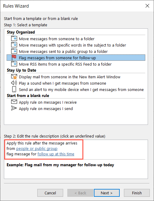 cách tạo-quy tắc-in-microsoft-outlook-10-nén - Bộ phận trợ giúp Geek Cách tạo quy tắc trong Microsoft Outlook hình 10