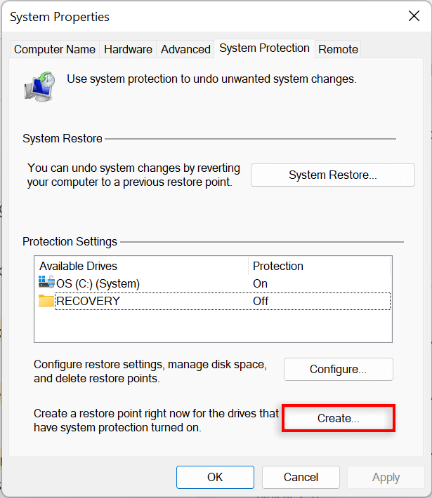 hdg-how-to-enable-and-use-system-restore-in-windows-11-6-nén - Help Desk Geek Cách kích hoạt và sử dụng System Restore trong Windows 11 hình 6