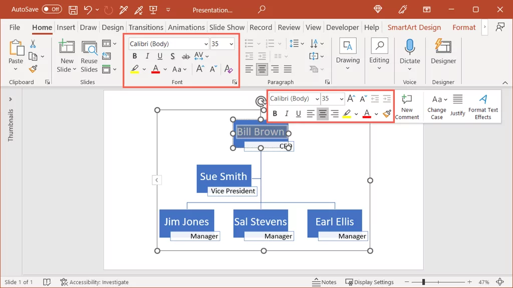 cách tạo sơ đồ tổ chức bằng word-excel và powerpoint-13 được nén - Help Desk Geek Cách tạo sơ đồ tổ chức trong Word, Excel, PowerPoint hình 13