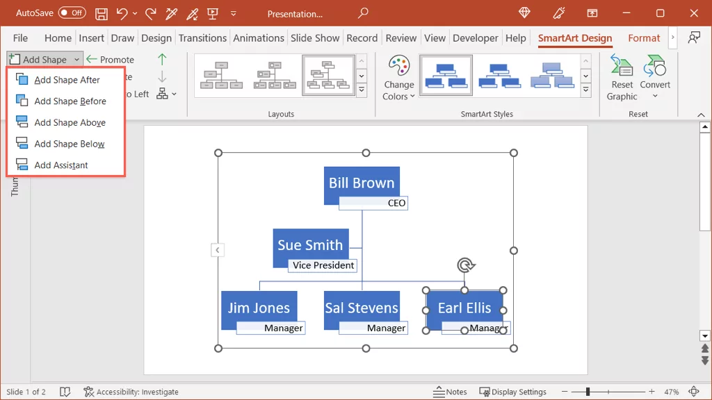 cách tạo sơ đồ tổ chức bằng word-excel và powerpoint-15-nén - Help Desk Geek Cách tạo sơ đồ tổ chức trong Word, Excel, PowerPoint hình 15