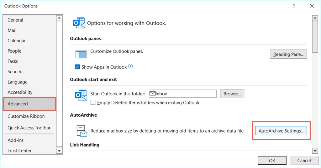 cách lưu trữ-email-in-microsoft-outlook-5-nén - Bộ phận trợ giúp Geek Cách lưu trữ email trong Microsoft Outlook hình 6
