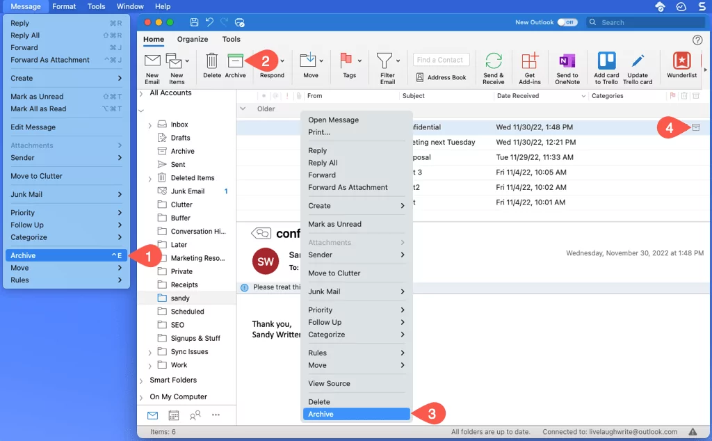 cách lưu trữ-email-in-microsoft-outlook-10-nén - Help Desk Geek Cách lưu trữ email trong Microsoft Outlook hình 11
