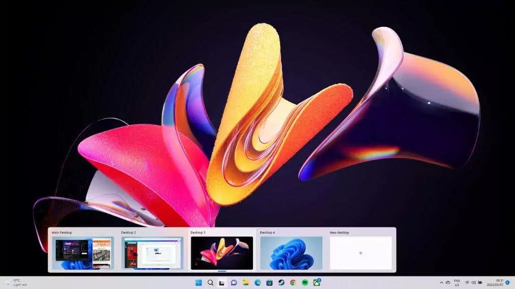 11-Chọn-Nền-3 - Help Desk Geek một máy tính để bàn ảo với nền mới được áp dụng