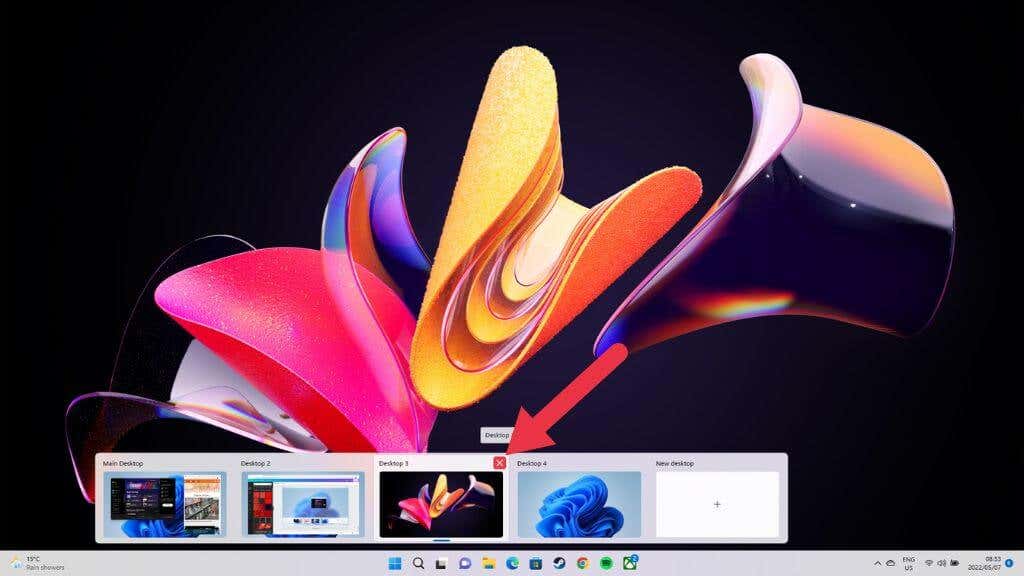14-Close-Desktop - Bộ phận trợ giúp Geek sử dụng nút máy tính để bàn ảo để đóng nó