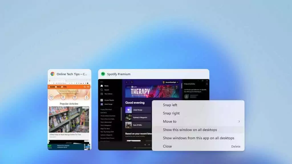 12-All-Desktops - Bộ phận trợ giúp Geek hiển thị một ứng dụng trên nhiều máy tính để bàn ảo trong chế độ xem tác vụ