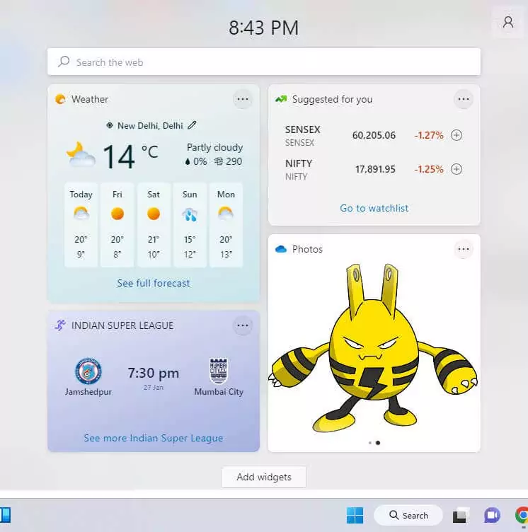 cách sử dụng và tùy chỉnh các widget trong windows-11-4 được nén - Help Desk Geek Cách sử dụng và tùy chỉnh Widget trong Windows 11 hình 4