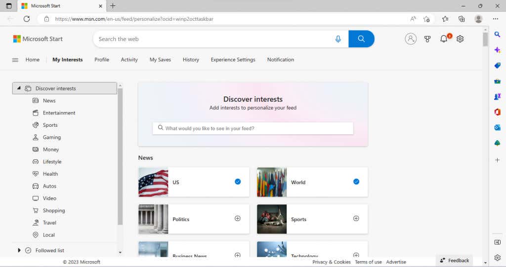 cách sử dụng và tùy chỉnh các widget trong windows-11-7 được nén - Help Desk Geek Cách sử dụng và tùy chỉnh Widget trong Windows 11 hình 7