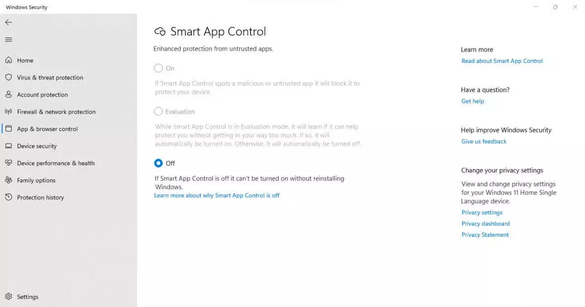 cách kích hoạt và sử dụng điều khiển ứng dụng thông minh trong windows-11-3 được nén - Help Desk Geek Cách bật và sử dụng Smart App Control trong Windows 11 hình 3