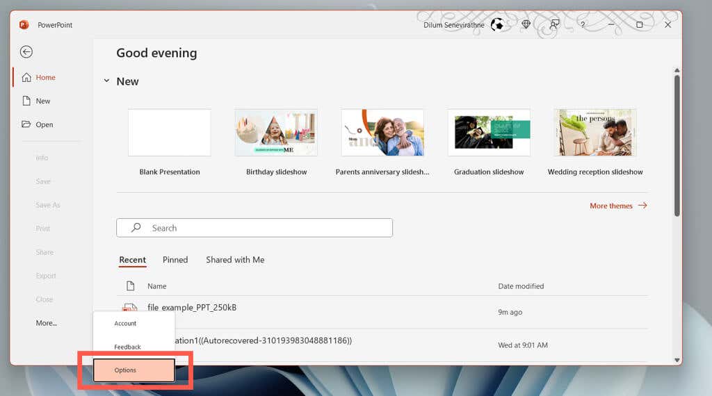cách khôi phục-chưa lưu-powerpoint-trình bày-7-nén - Help Desk Geek Cách khôi phục bản trình bày PowerPoint chưa được lưu ảnh 7