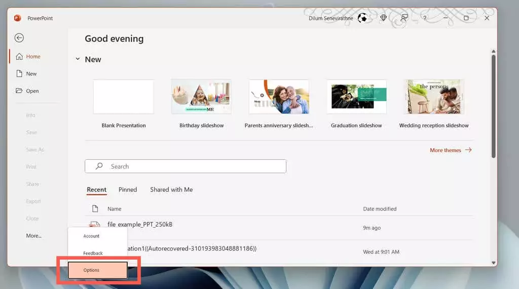 cách khôi phục-chưa lưu-powerpoint-trình bày-7-nén - Help Desk Geek Cách khôi phục bản trình bày PowerPoint chưa được lưu ảnh 7