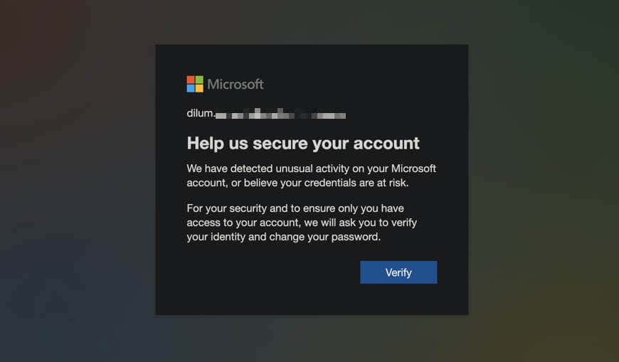 việc cần làm khi có-an-bất thường-đăng nhập vào hoạt động-to-your-microsoft-tài khoản-4-nén - Help Desk Geek Phải làm gì khi có “Hoạt động đăng nhập bất thường” vào Tài khoản Microsoft của bạn hình 4