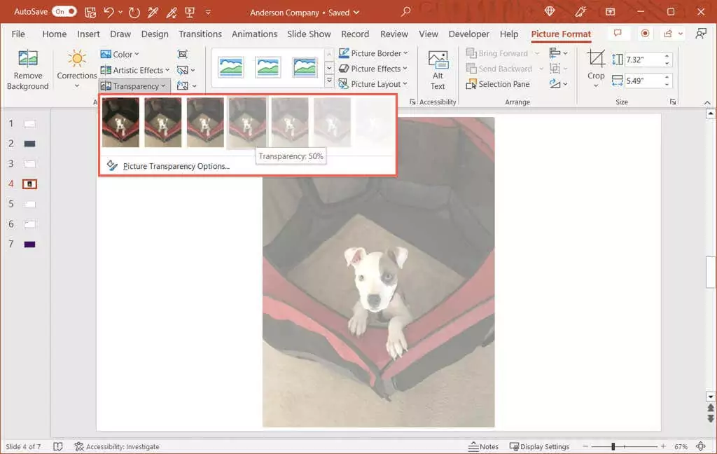 cách tạo hình ảnh hoặc nền trong suốt trong powerpoint-2 được nén - Help Desk Geek Cách làm trong suốt ảnh hoặc nền trong PowerPoint image 2
