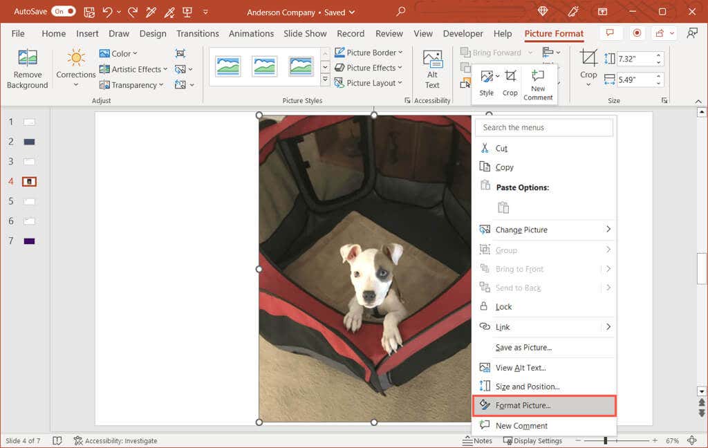 cách tạo ảnh hoặc nền trong suốt trong powerpoint-3 được nén - Help Desk Geek Cách làm trong suốt ảnh hoặc nền trong PowerPoint image 3
