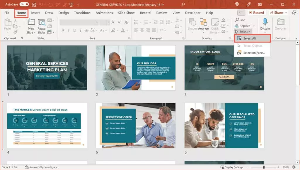 cách chọn-nhiều-hoặc-tất-cả-slide-trong-powerpoint-trình bày-3-nén - Help Desk Geek Cách chọn nhiều hoặc tất cả các slide trong bản trình bày PowerPoint của bạn ảnh 3