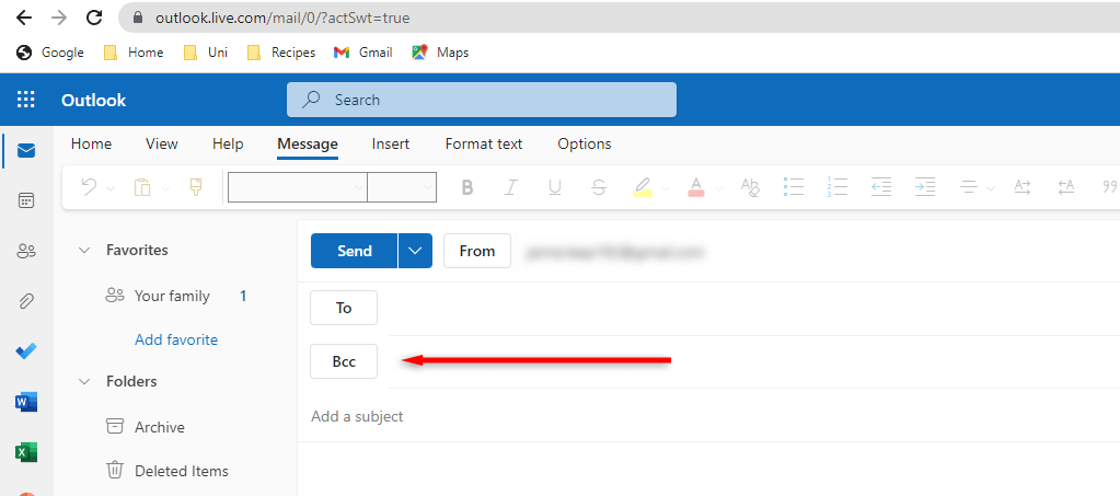 hdg-cách-thêm-và-sử dụng-blind-carbon-copy-bcc-in-outlook-messages-4-nén - Help Desk Geek Cách thêm và sử dụng Blind Carbon Copy (BCC) trong Tin nhắn Outlook hình 4