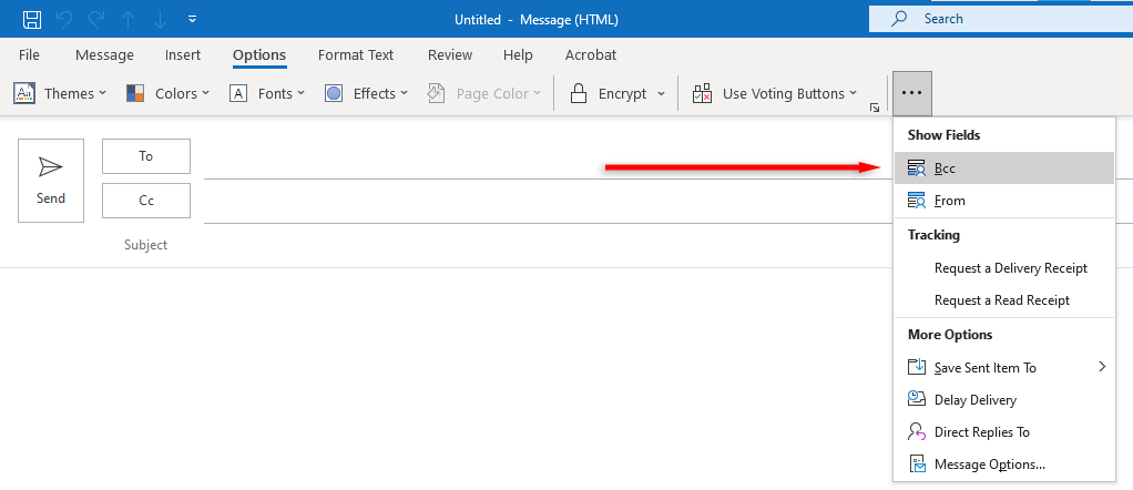 hdg-cách-thêm-và-sử dụng-blind-carbon-copy-bcc-in-outlook-messages-7-nén - Help Desk Geek Cách thêm và sử dụng Blind Carbon Copy (BCC) trong Tin nhắn Outlook hình 7