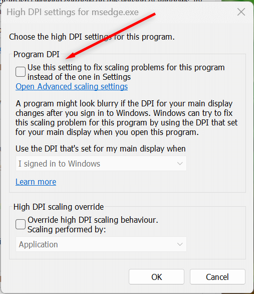 cách sửa-màn hình mờ hoặc văn bản trong windows-11-7 được nén - Help Desk Geek Cách khắc phục màn hình hoặc văn bản bị mờ trong Windows 11 ảnh 7