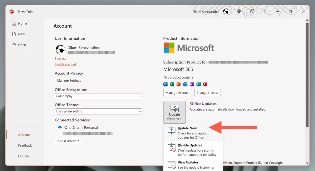 image-16 - Người đam mê bộ phận trợ giúp Cách cập nhật Microsoft PowerPoint (Windows và Mac) hình 3