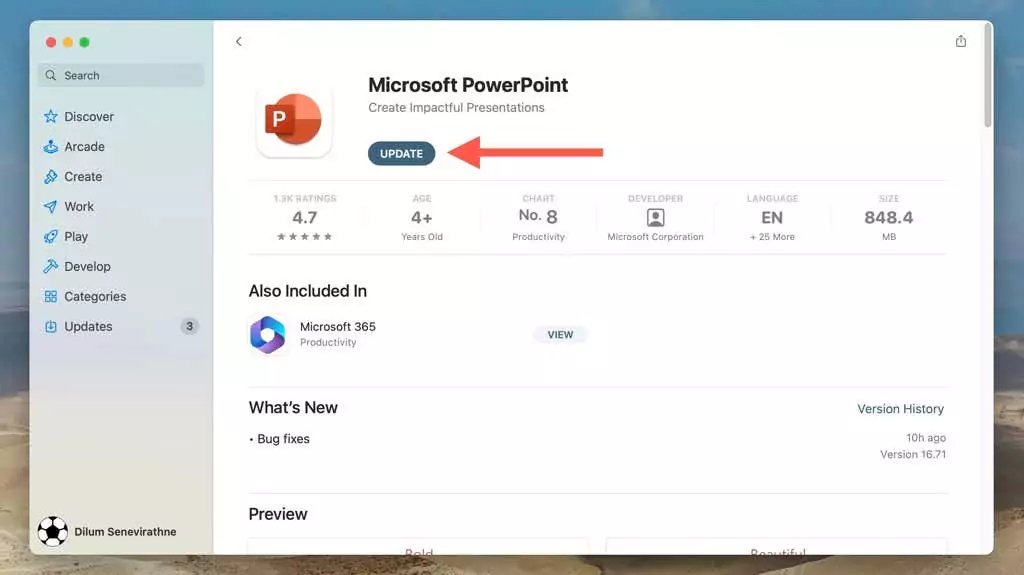 19-update-microsoft-powerpoint - Bộ phận trợ giúp Geek Cách cập nhật Microsoft PowerPoint (Windows và Mac) hình 20