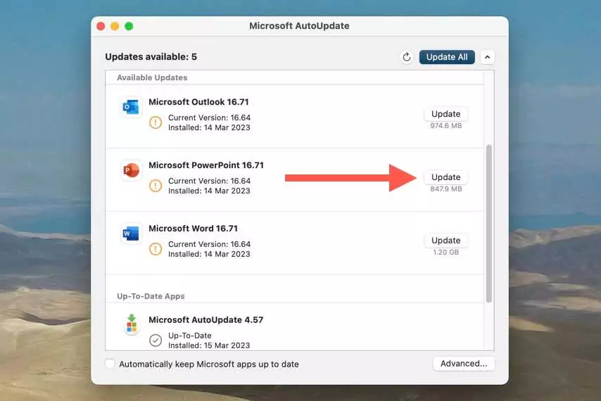 17-microsoft-autoupdate - Bộ phận trợ giúp Geek Cách cập nhật Microsoft PowerPoint (Windows và Mac) hình 18