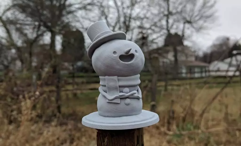 02Snowman - Mẹo kỹ thuật trực tuyến Ý tưởng in ấn trang trí mùa đông 3D đẹp nhất hình ảnh 2