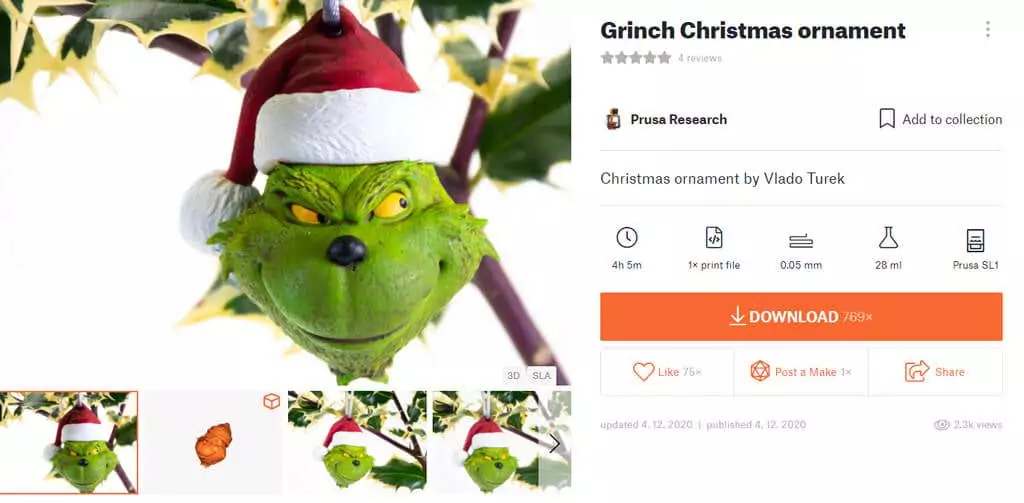 06Grinch - Mẹo công nghệ trực tuyến Hình ảnh đồ trang trí cây thông Noel