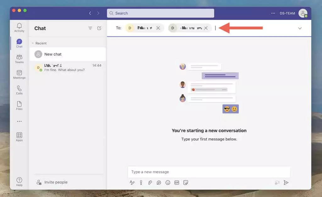 cách tạo một-một-một-hoặc-nhóm-trò chuyện-trong-microsoft-teams-13-nén - Help Desk Geek Cách tạo cuộc trò chuyện riêng tư hoặc nhóm trong Microsoft Teams hình 13