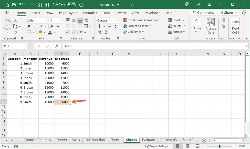 cách làm nổi bật ô và văn bản trong microsoft-excel-3 được nén - Help Desk Geek Cách đánh dấu ô và văn bản trong Microsoft Excel hình 4